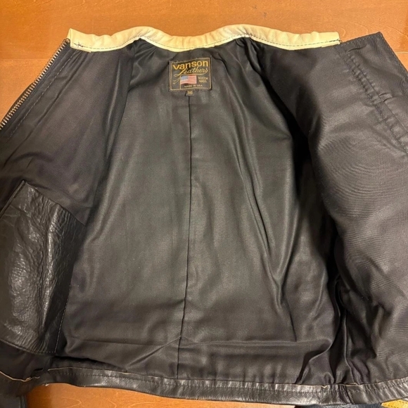 Vanson Leather Racing Jacket - Multicolor - Picture 7 of 10